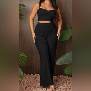 Rib Knit Cami Top & Pants Set